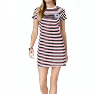 TOMMY HILFIGER Women's Size Small TShirt Dress Striped Patriotic Classic America